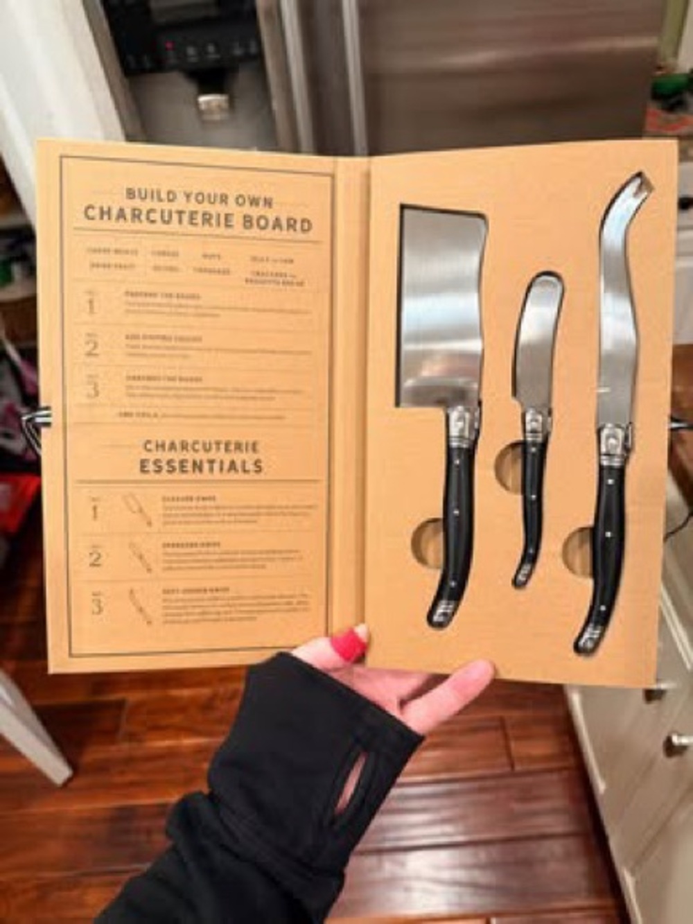 NEW Charcuterie Knife Set - Black Stainless Handles